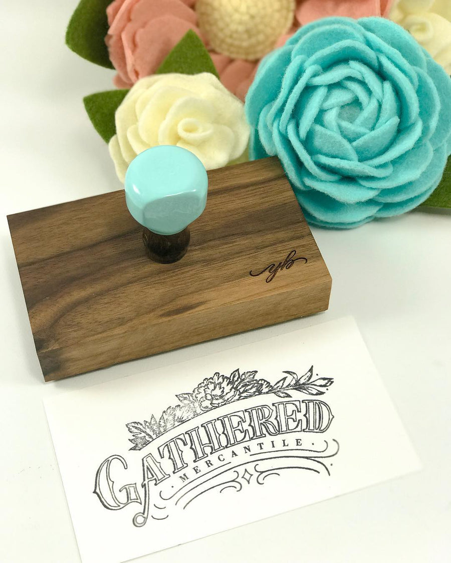 Custom 2.5 x 2.5 Rubber Stamp, Ink Pad Color = N Rubber Stamp