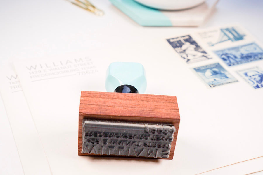 The best solution for affordable packaging? Rubber Stamps – Yellow Bess