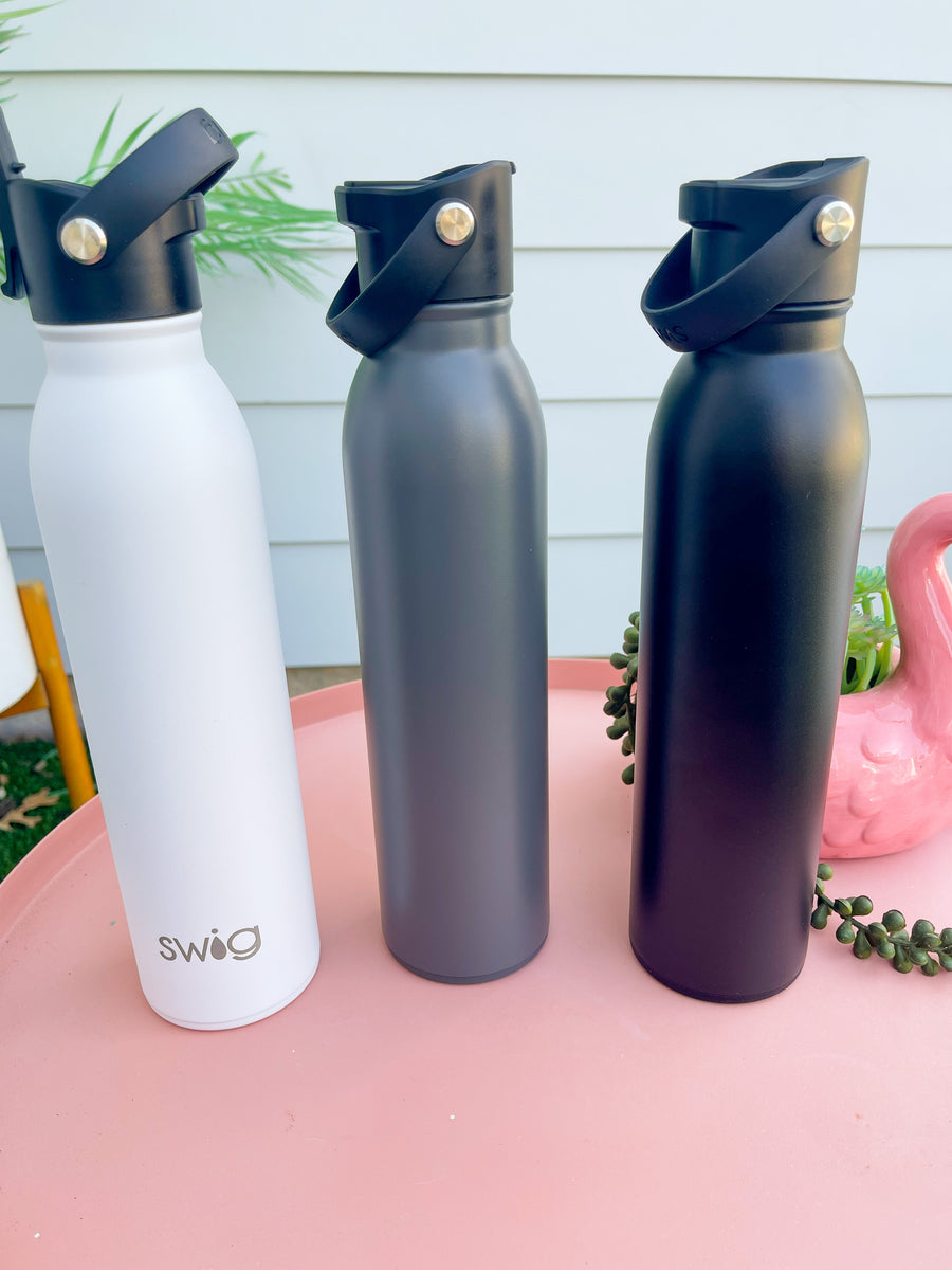 Swig Life 20oz Flip + Sip Bottle | Insulated Stainless Steel Water Bottle  with Straw | Hot Pink