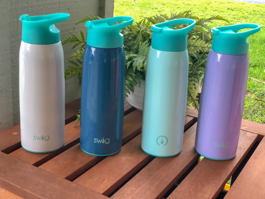 MIU Color Wide Mouth Glass Water Bottle with Scale Table Review & #Giveaway  (AD) - Mommies with Cents