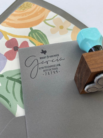The best solution for affordable packaging? Rubber Stamps – Yellow Bess